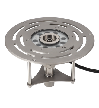 dry deck fountain system for architectural water features